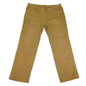 Mountain Hardwear Mens Canvas Work Pants Tan Straight‎ Leg Utility 40x32